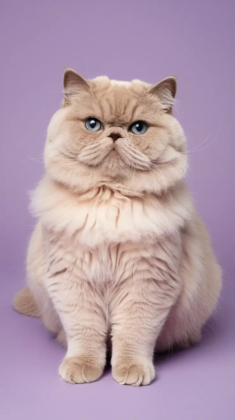 A senior cat resting